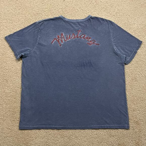 Lucky Brand Ford Mustang Graphic T Shirt Blue Size 2XL - Picture 5 of 6